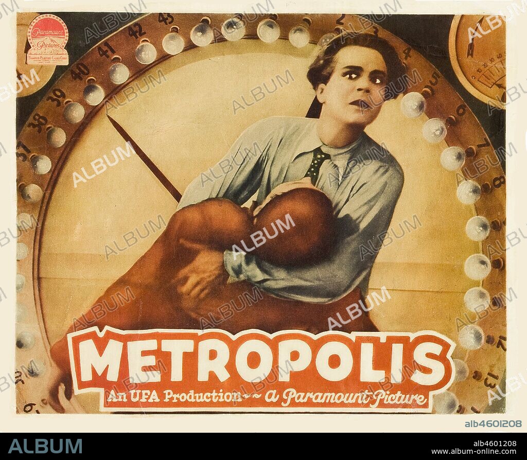 ANONYMOUS. Metropolis by Fritz Lang (Jumbo Lobby Card).