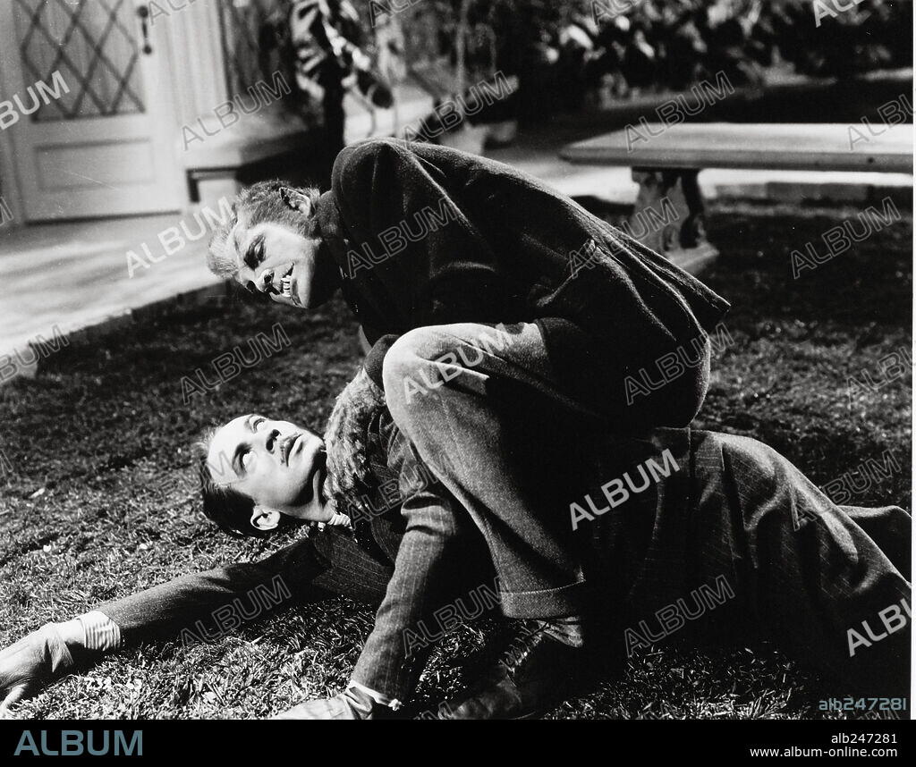 HENRY HULL and LESTER MATTHEWS in THE WEREWOLF OF LONDON, 1935, directed by STUART WALKER. Copyright UNIVERSAL PICTURES.