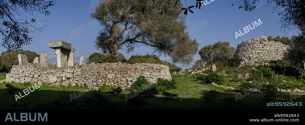 Talatí de Dalt prehistoric site, Maó, Menorca, Balearic Islands, Spain.