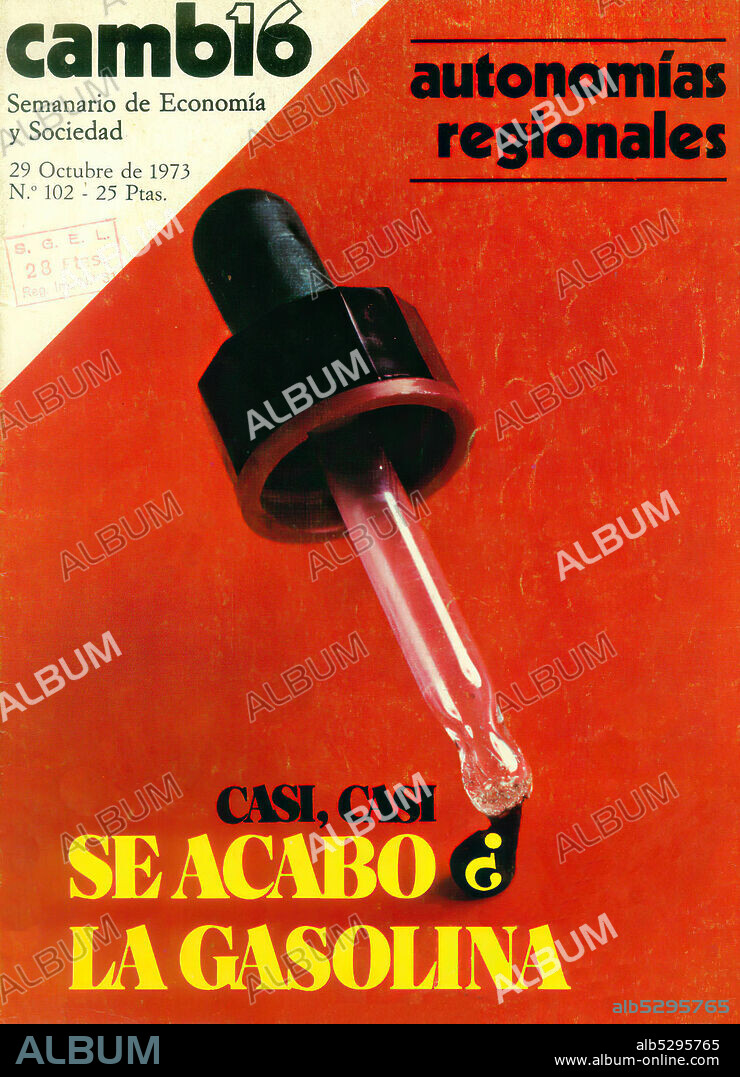 Portada de la revista "Cambio 16", 29 Octubre 1973, número 102.