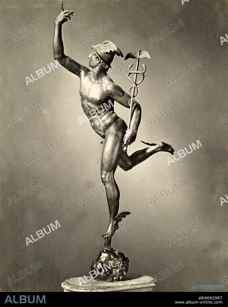 Bronze statue of Mercury c.1564 by Giambologna (Giovanni da Bologna), (1529-1608). ©TopFoto.