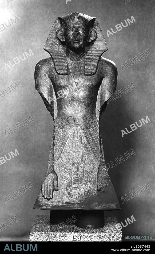 Statue of Senusret III Middle Kingdom XII Dynasty (1878-1843 BC ?) - Khakhaure Senusret III (also written as Senwosret III or Sesostris III) was a pharaoh of Egypt. He ruled from 1878 BC to 1839 BC, and was the fifth monarch of the Twelfth Dynasty of the Middle Kingdom. He was a Great Pharaoh of the twelfth Dynasty and is supposed to be the most powerful Egyptian ruler of this time. For this, he is regarded as one of the sources for the legend about Sesostris.. ©TopFoto.
