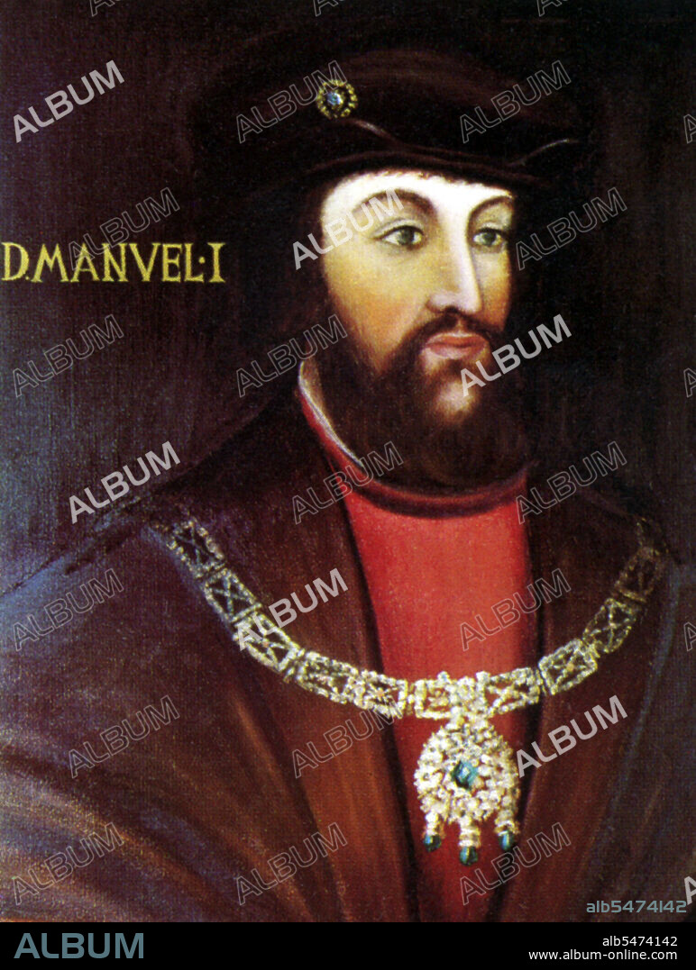 During the reign of Manuel I (1495-1521), Portuguese explorer Vasco da Gama discovered a maritime route to India around Africa (1498); Portuguese Pedro Alvares Cabral discovered Brazil (1500); Portuguese  Francisco de Almeida was appointed first viceroy of India (1505); and between 1503 and 1515, Alfonso de Albuquerque secured a monopoly on Persian Gulf and Indian Ocean maritime trade routes for Portugal. It was no surprise King Manuel was nicknamed 'Emanuel the Fortunate'.
