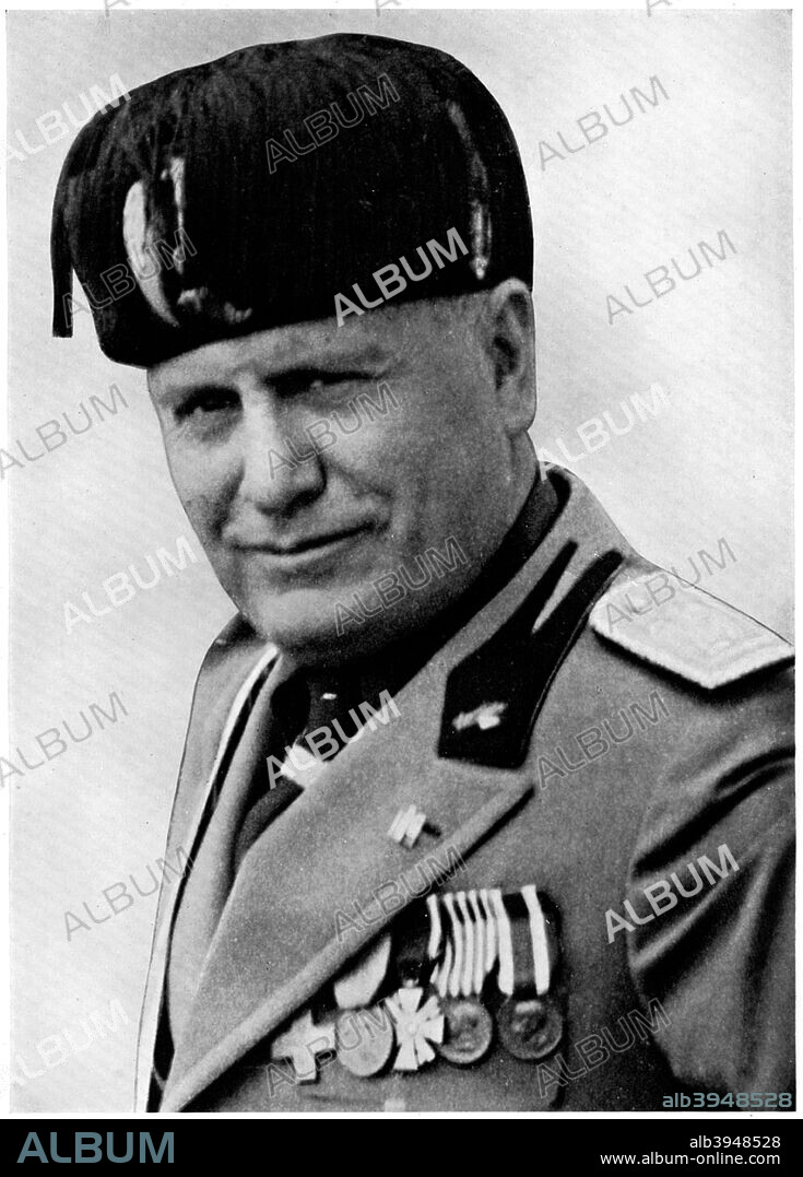Benito Mussolini, Italian fascist dictator, 20th century.