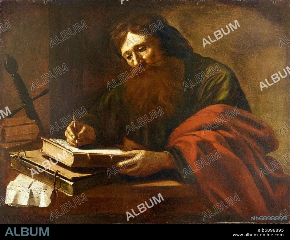 Apostel Paulus (1.Hälfte 17.Jh.). Öl auf Leinwand, ca. 1 x 1,3 m. Mainz, Bischöfliches Dom- und Diözesanmuseum (Deutschland, Rheinland-Pfalz). Photo © Ralph Rainer Steffens. The Apostle Paul (1st half 17th century), Oil on canvas, c. 1 x 1,3 m. Mayence, museum of the cathedral (Germany, Rhineland-Palatinate). Photo © Ralph Rainer Steffens. 
Credit: © Bildarchiv Steffens/Ralph Rainer Steffens/Bischöfliches Dom- und Diözesanmuseum Mainz (Reproduktionsgenehmigung erforderlich Reproduction permission necessary).