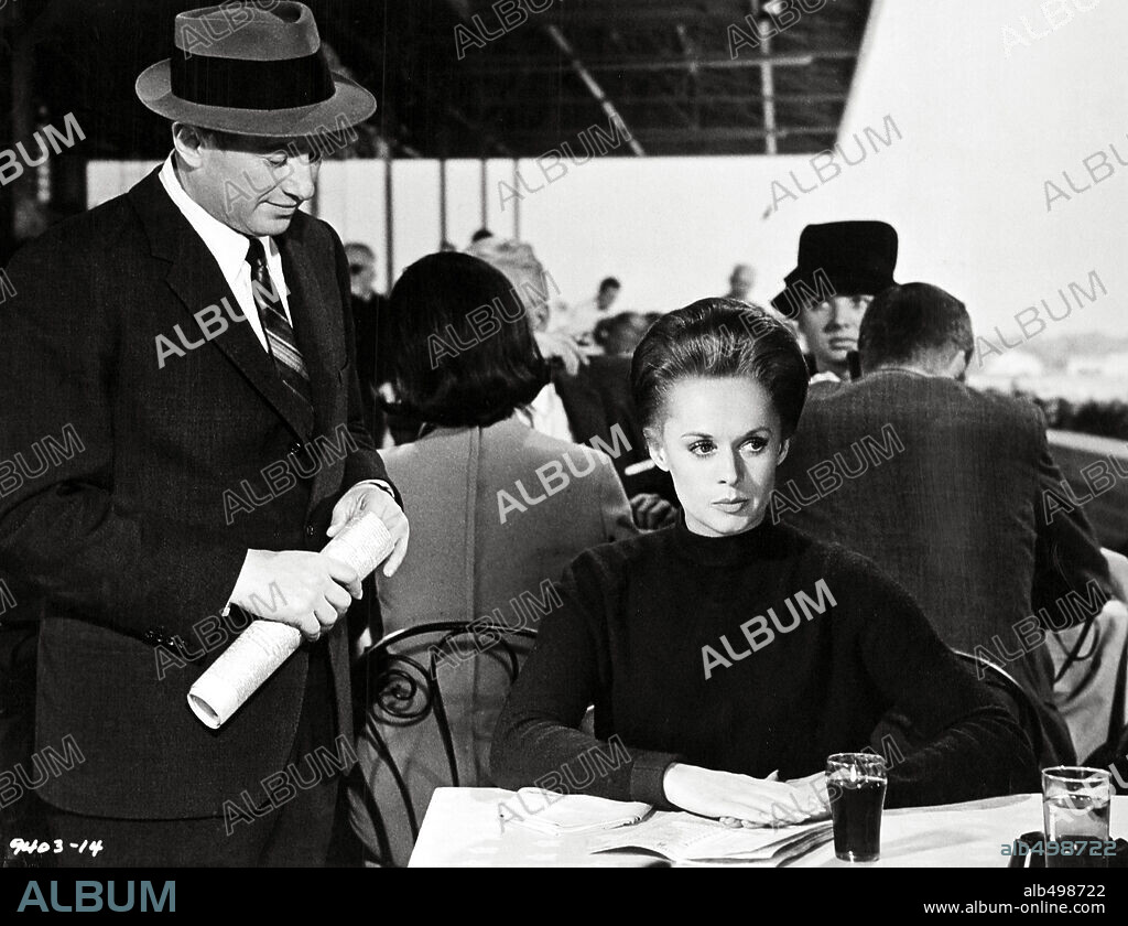 MARTIN GABEL and TIPPI HEDREN in MARNIE, 1964, directed by ALFRED HITCHCOCK. Copyright UNIVERSAL PICTURES.