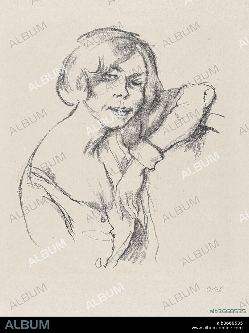 Gertrud Eysoldt as Lulu. Artist: Emil Orlik (Austro-Hungarian, Prague 1870-1932 Berlin). Dimensions: sheet: 15 7/16 x 11 7/16 in. (39.2 x 29.1 cm). Publisher: Published by Neue Kunsthandlung, Berlin. Series/Portfolio: 13/100. Date: 1919.
