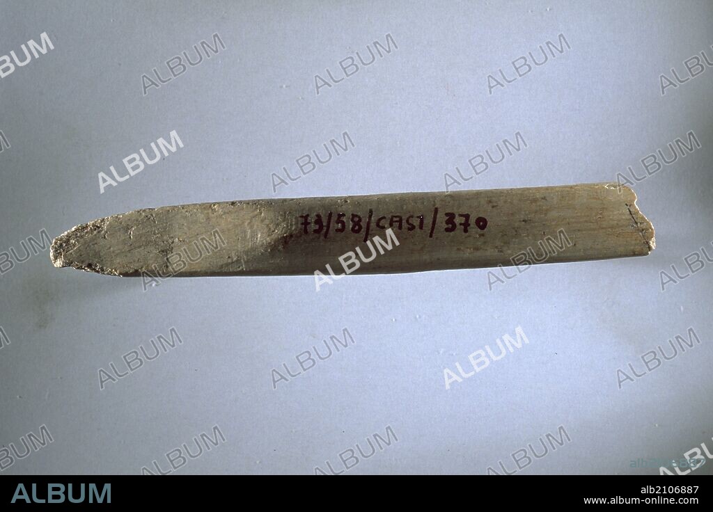 AZAGAYA. PALEOLITICO. (DEPOSITO: MUSEO ARQUEOLOGICO NACIONAL).