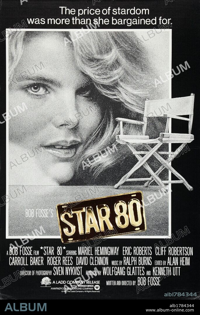 Poster de STAR 80, 1983, dirigida por BOB FOSSE. Copyright LADD COMPANY/WARNER BROS.