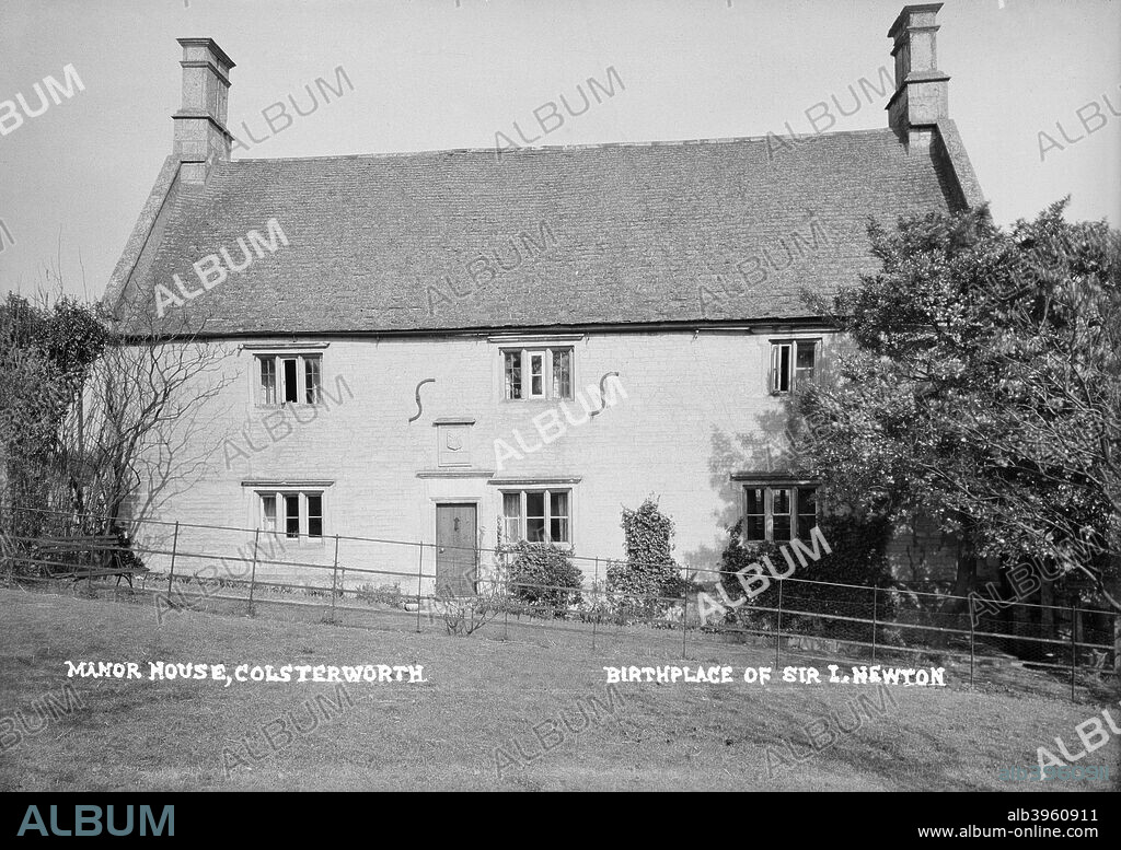 Woolsthorpe Manor House, Newton Way, Colsterworth, Lincolnshire, 1896-1920. The birthplace of physicist and mathematician Sir Isaac Newton.