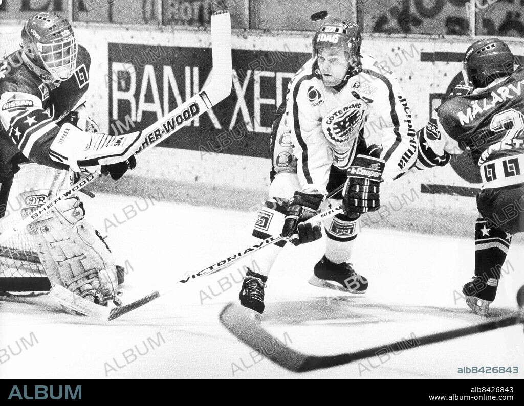 GÖTEBORG 1991-02-17.. Pär Edlund - ishockeyspelare i Västra Frölunda. *** Local Caption *** GP Foto: Johan Davéus / Kamerareportage / TT / Kod: 2524.