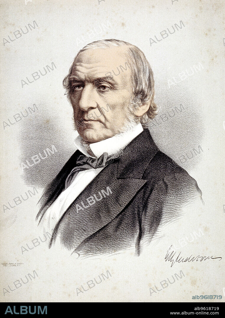 William Ewart Gladstone (1809-1898), British Liberal Statesman, c1880. William Gladstone was born in Liverpool and educated at Oxford from where in 1832 he embarked on his political career. Gladstone became Prime Minister in 1868, and then a further two times in 1880 and 1886. Whilst in power Gladstone bought in major reforms to Ireland and established a system of national education in England.