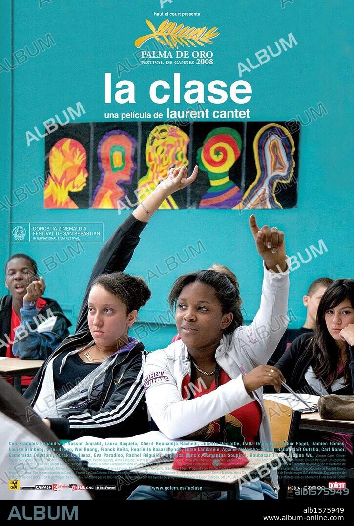 Poster de LA CLASE, 2008 (ENTRE LES MURS), dirigida por LAURENT CANTET. Copyright HAUT ET COURT/CANAL+/CENTRE NATIONAL DE LA CINEMATOGRAPHIE.