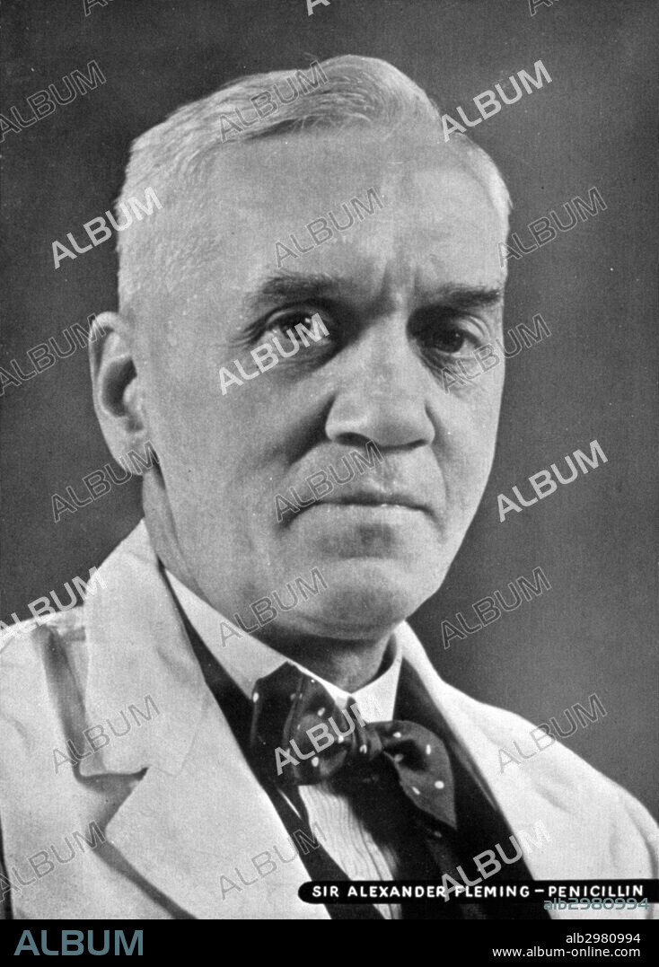 SIR ALEXANDER FLEMING (1881-1955).Scottish bacteriologist.