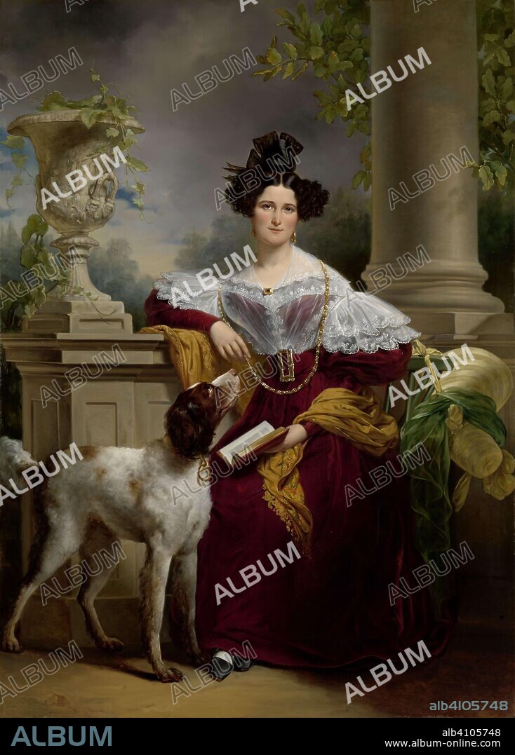 JAN ADAM KRUSEMAN. Portrait of Alida Christina Assink. Dating: 1833. Measurements: h 206 cm × w 149 cm.