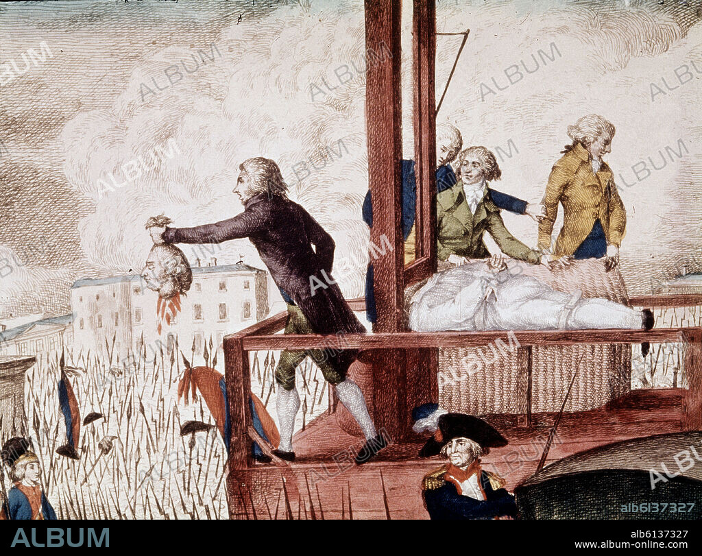 EJECUCION DE LUIS XVI (DETALLE).