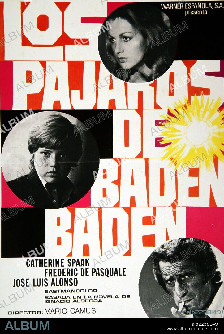 PELICULA : LOS PAJAROS DE BADEN BADEN , 1975. BASADA EN LA OBRA HOMONIMA DE IGNACIO ALDECOA. DIRECTOR : MARIO CAMUS. ACTORES : CATHERINE SPAAK , JOSE LUIS ALONSO.