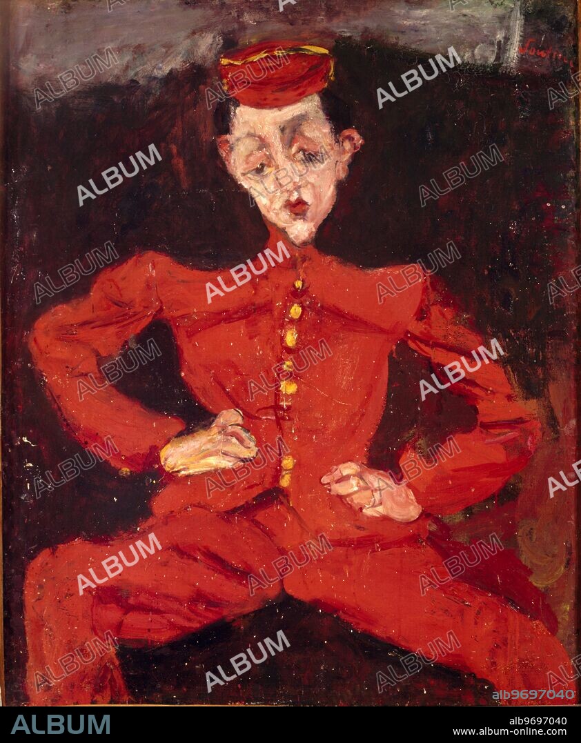 Le Groom c.1927. or The Bellboy. Le Groom dit aussi Le Chasseur. Chaim Soutine (1894-1943). Galerie des Arts Modernes, Paris, France. Musee National d'Art Moderne, Centre Pompidou, France. ©2006 Credit:TopFoto.