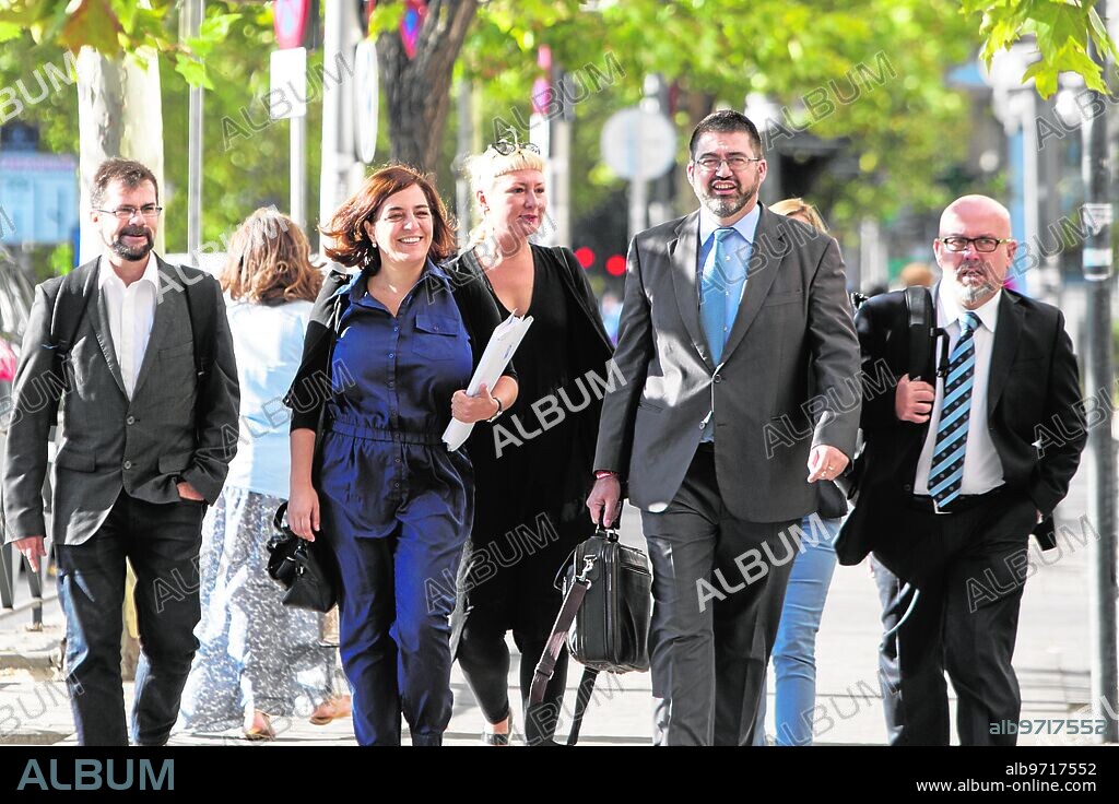 Madrid, 09/18/2017. The councilors of Ahora Madrid, Sánchez Mato and Celia Mayer, go to testify at the Plaza Castilla courts. Photo: Isabel Permuy. ARCHDC.