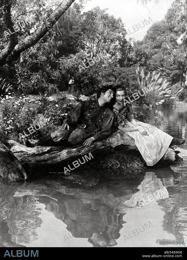 BETTY CARR and TOMMY RALL in SEVEN BRIDES FOR SEVEN BROTHERS, 1954, directed by STANLEY DONEN. Copyright M.G.M.