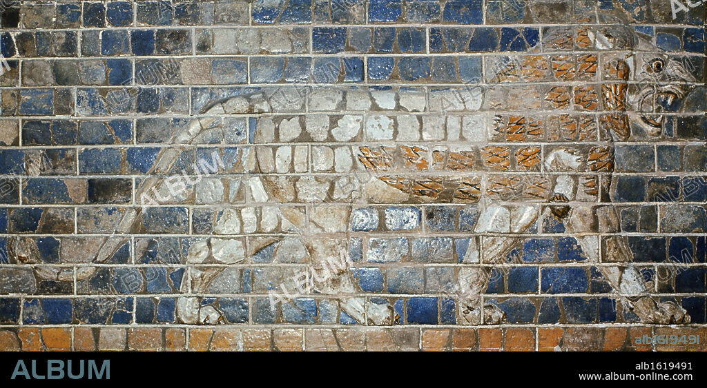 Lion From Ishtar Gate, Babylon   Ancient Near East(- )  Glazed Brick Iraq National Museum, Baghdad, Iraq.