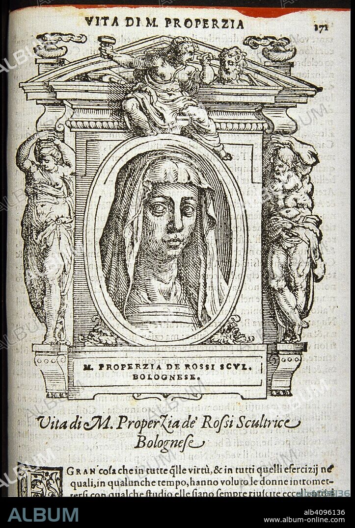Properzia de' Rossi. From: Giorgio Vasari, The Lives of the Most Excellent Italian Painters, Sculptors, and Architects.