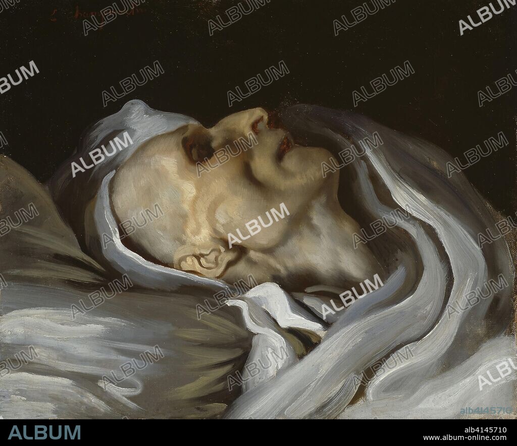 CHARLES EMILE CHAMPMARTIN. Théodore Géricault on His Deathbed. Charles Emile Callande de Champmartin; French, 1797-1883. Date: 1824. Dimensions: 17 15/16 × 21 7/8 in. (45.6 × 55.6 cm). Oil on canvas. Origin: France.