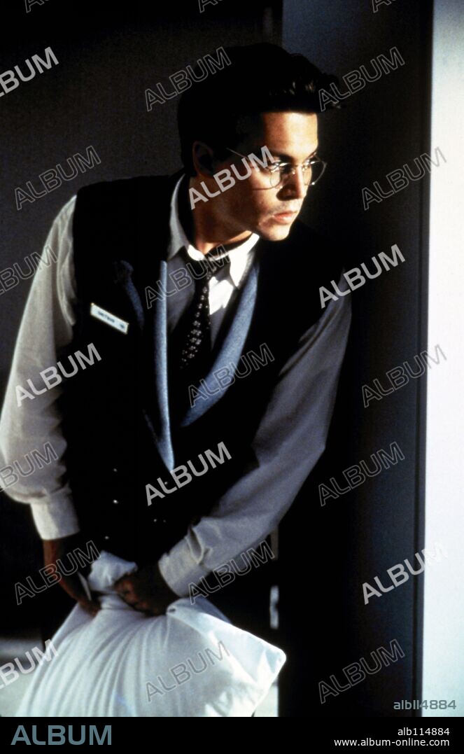JOHNNY DEPP en A LA HORA SEÑALADA, 1995 (NICK OF TIME), dirigida por JOHN BADHAM. Copyright PARAMOUNT PICTURES.