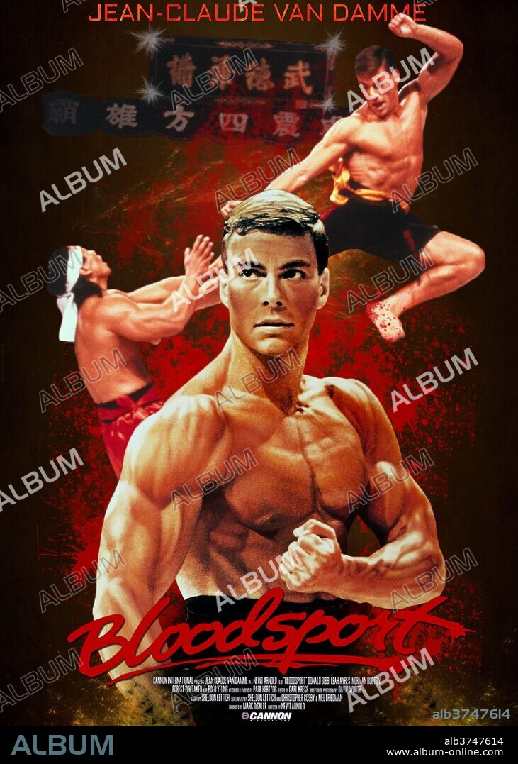 Poster of BLOODSPORT, 1988, directed by NEWT ARNOLD. Copyright CANNON FILMS.