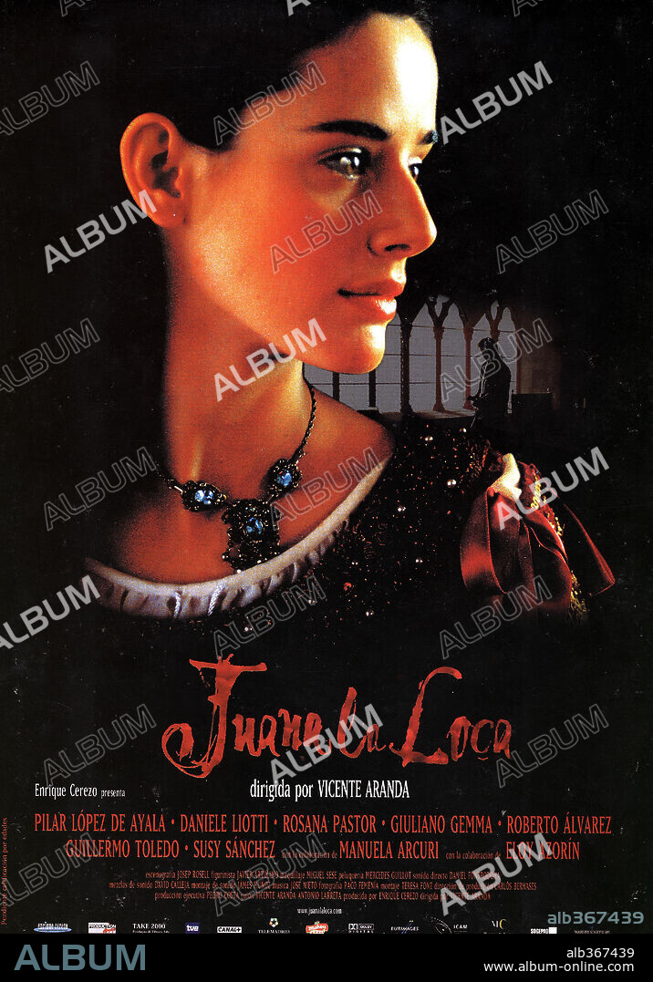 Poster of MAD LOVE, 2001 (JUANA LA LOCA), directed by VICENTE ARANDA. Copyright ENRIQUE CEREZO PRODUCCIONES.
