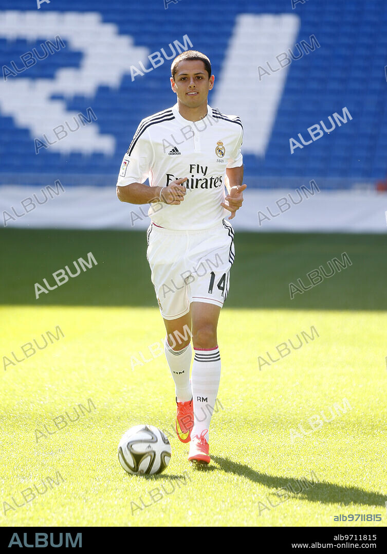 Madrid 1-09-2014 Presentation of the new Real Madrid player Javier Hernandez "Chicharito" .... Photo: Angel de Antonio ... ARCHDC.