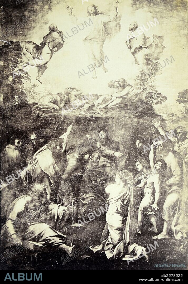 RAPHAEL. Oleo de Rafael, la Transfiguración, Museos Vaticanos.