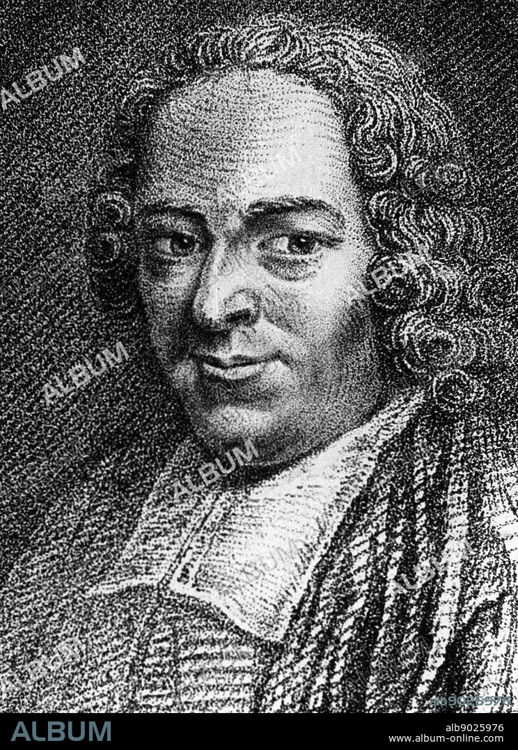 Portrait of Pierre Varignon (1654-1722) a French mathematician. Dated 18th Century.