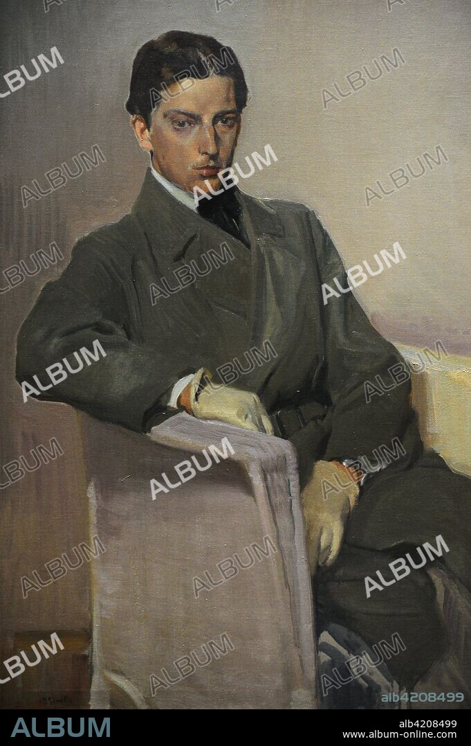 Joaquín Sorolla y Bastida (1863-1923). Pintor español. Retrato de Joaquín Sorolla García sentado, 1917. Museo Sorolla. Madrid. España.