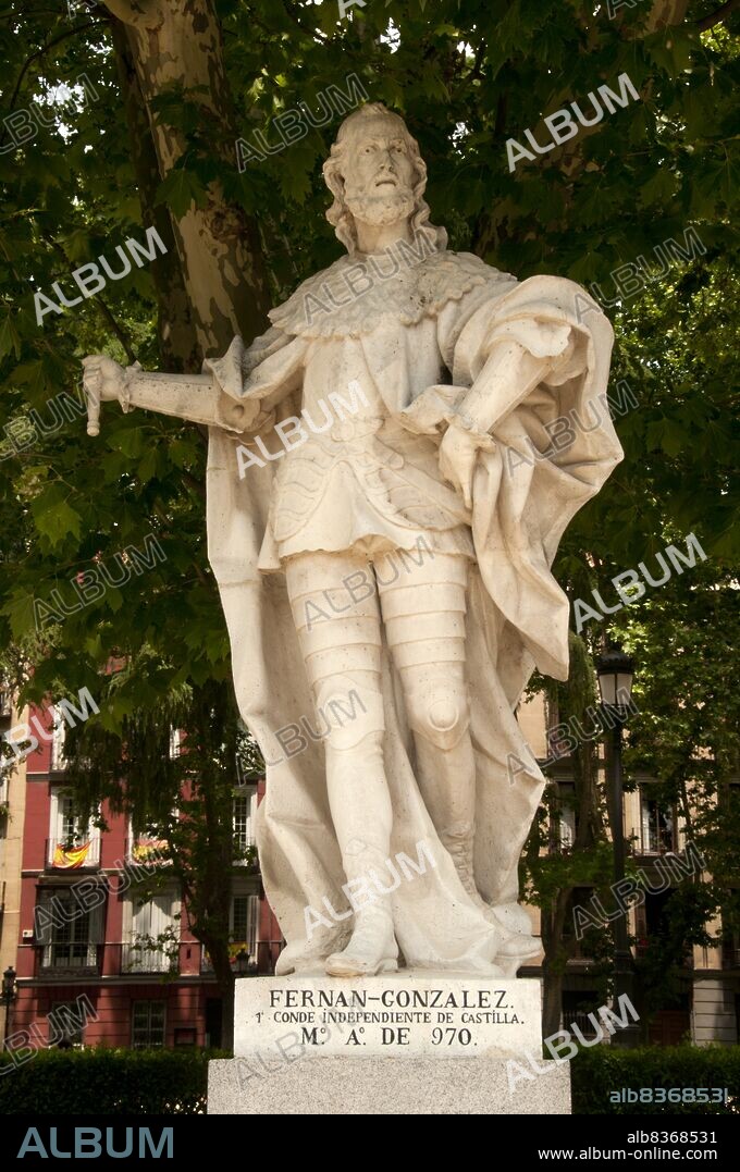 Fernán González (died 970) was the first autonomous count of Castile, son of Gonzalo Fernández de Burgos, who had been named count of Arlanza and the Duero around the year 900.<br/><br/>. Fernán González was a colourful character of legendary status in Iberia, and founder of the dynasty that would rule a semi-autonomous Castile, laying the foundations for its status as an independent kingdom.
