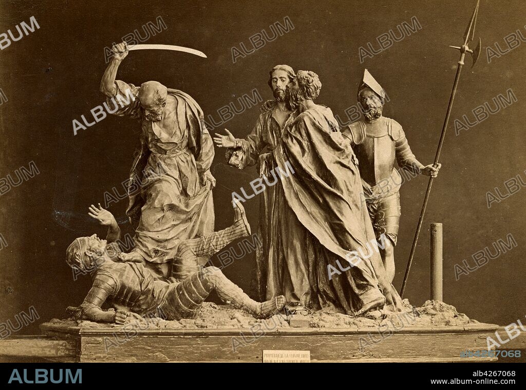 FRANCISCO SALZILLO. Murcia. Trono El Prendimiento, Malco derribado.