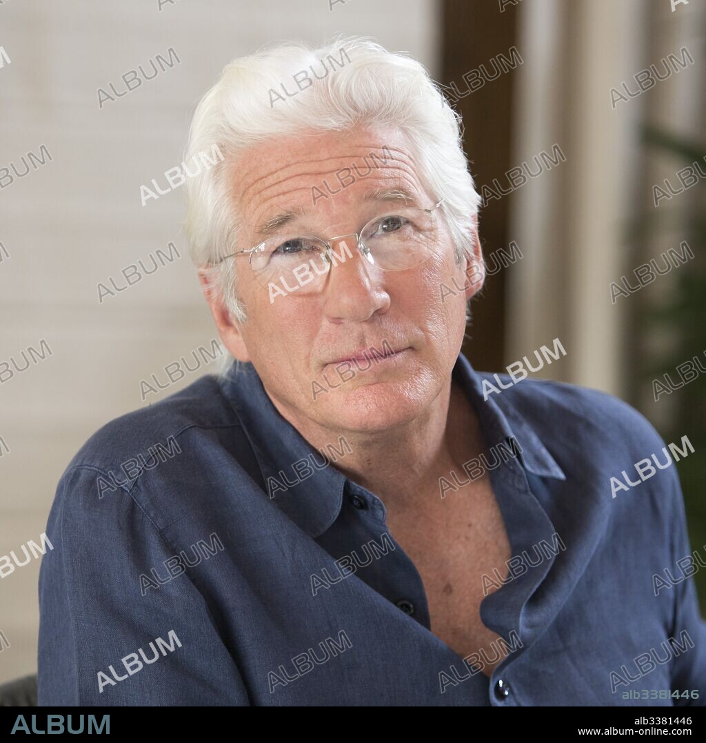 RICHARD GERE. April 11, 2017 - Hollywood, California, U.S. - RICHARD GERE promotes 'Norman.' Richard Tiffany Gere (born August 31, 1949) is an American actor and humanitarian activist. He began acting in the 1970s, playing a supporting role in Looking for Mr. Goodbar and a starring role in Days of Heaven. He came to prominence in 1980 for his role in the film American Gigolo, which established him as a leading man and a sex symbol. He went on to star in several hit films, including An Officer and a Gentleman, Pretty Woman, Primal Fear, Runaway Bride, Arbitrage and Chicago, for which he won a Golden Globe Award for Best Actor and a Screen Actors Guild Award for part of the Best Cast. Three Christs (2018), The Dinner (2017), Norman (2016. 11/04/2017