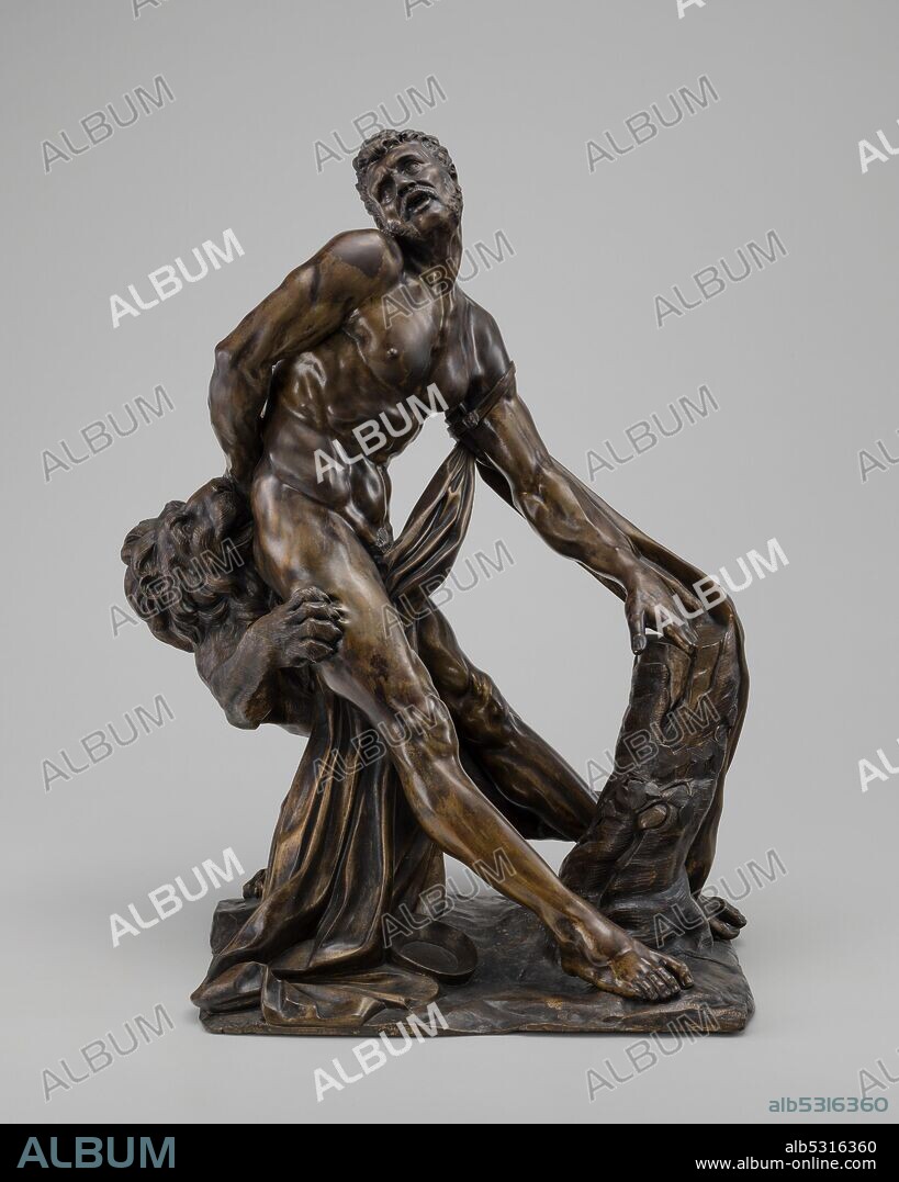 PIERRE PUGET. Milo of Croton, marble original 1670-1682, bronze reduction late 17th/early 18th century.