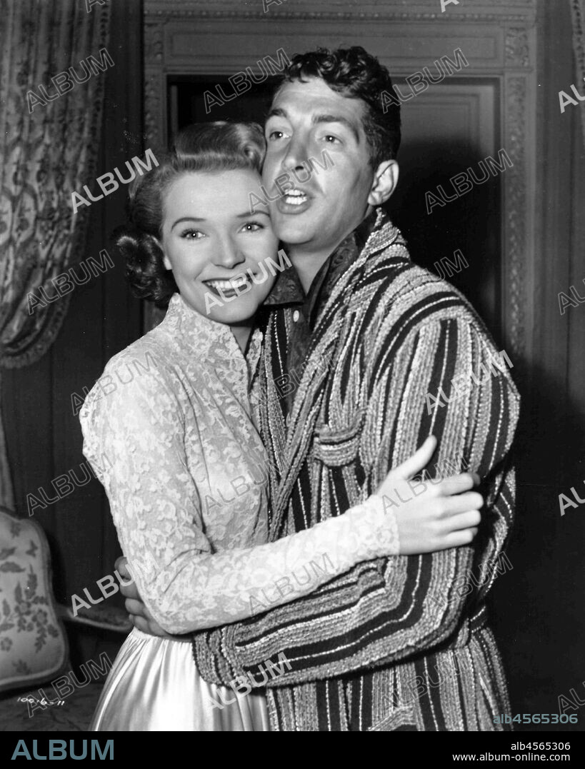 DEAN MARTIN and POLLY BERGEN in THE STOOGE, 1952, directed by DARRYL F. ZANUCK and NORMAN TAUROG. Copyright PARAMOUNT PICTURES.