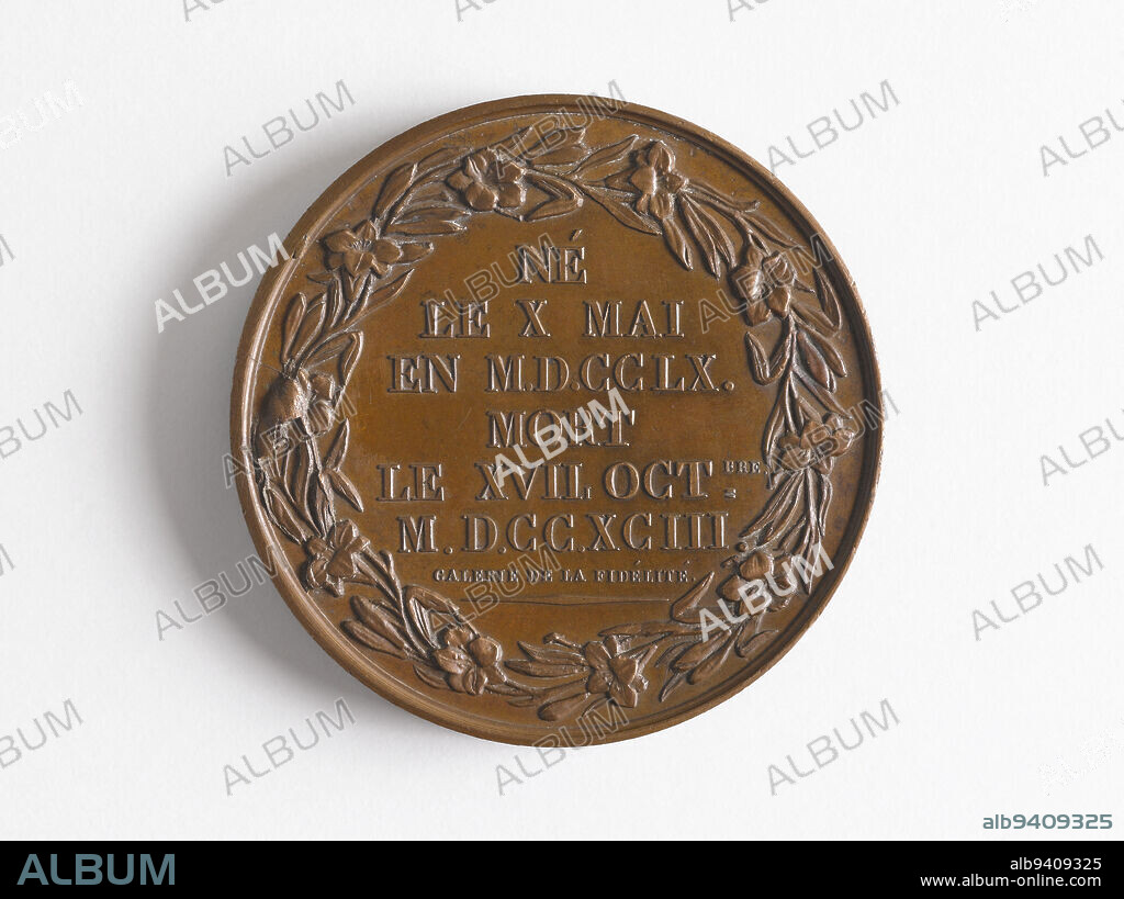 Charles-Melchior-Artus, marquis de Bonchamps (1760-1793), general of the catholic and royal army, Desboeufs, Antoine, Engraver in medals, Around 1824, Numismatics, Medal.