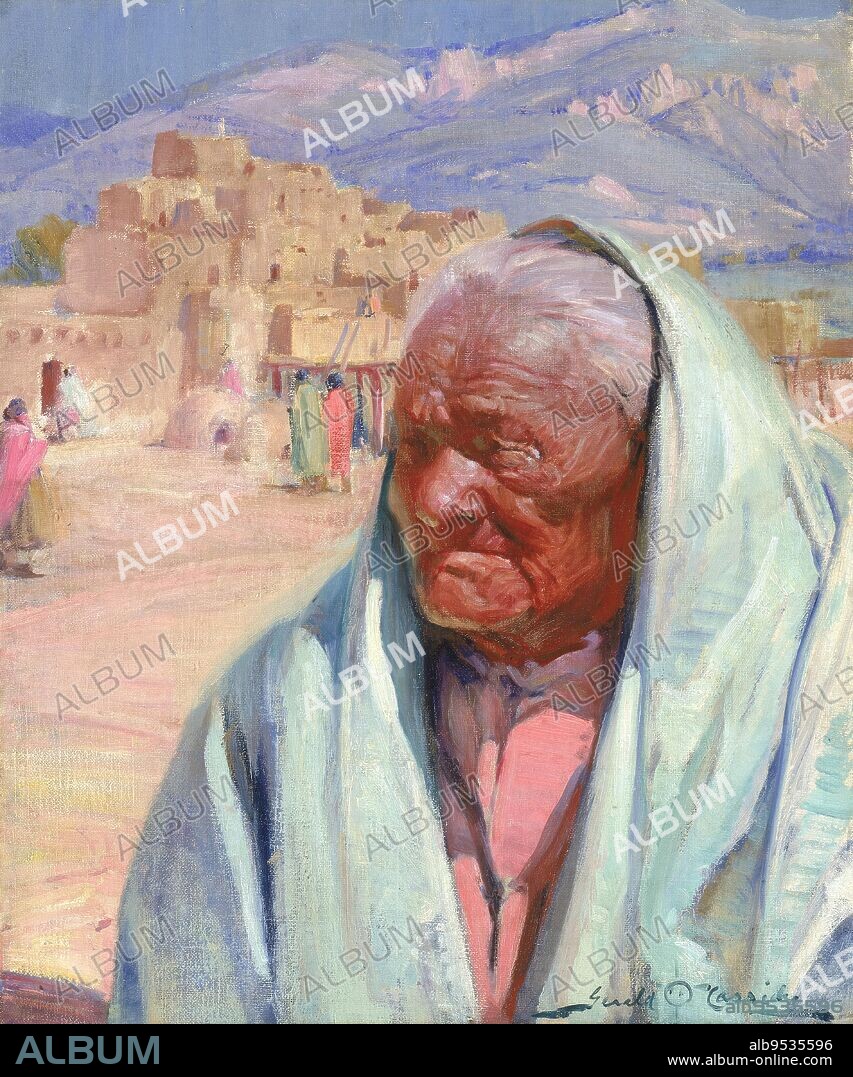 IRA D. GERALD CASSIDY. Antonio Concha, Old Man of Taos. oil on canvas. Date: 1924.