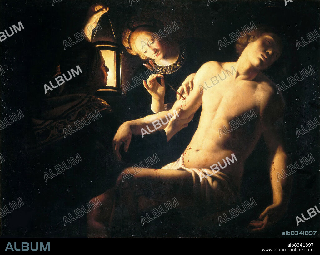 TROPHIME BIGOT. Saint Sebastian Tended by Saint Irene.