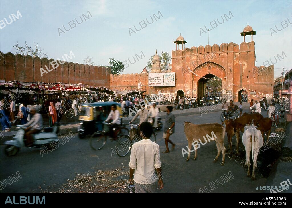 Jaipur is the capital and largest city of the Indian state of Rajasthan. It was founded on 18 November 1727 by Maharaja Sawai Jai Singh II, the ruler of Amber, after whom the city was named. The city today has a population of 3.1 million. Jaipur is known as the Pink City of India. The city is remarkable among pre-modern Indian cities for the width and regularity of its streets which are laid out into six sectors separated by broad streets 34 m (111 ft) wide. The urban quarters are further divided by networks of gridded streets. Five quarters wrap around the east, south, and west sides of a central palace quarter, with a sixth quarter immediately to the east. The Palace quarter encloses the sprawling Hawa Mahal palace complex, formal gardens, and a small lake. Nahargarh Fort, which was the residence of the King Sawai Jai Singh II, crowns the hill in the northwest corner of the old city. The observatory, Jantar Mantar, is a World Heritage Site.