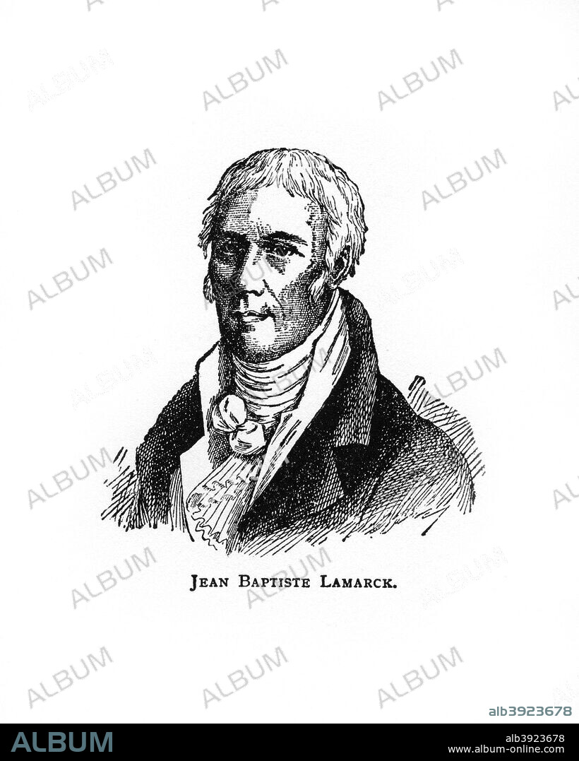 Jean-Baptiste Lamarck, French naturalist, (20th century). Lamarck (1744-1829) formulated the doctrine of 'Transformism' (also known as Lamarckism), a theory of evolution which stated that acquired characteristics could be inherited. His theory was rejected by geneticists from the 1930s onwards, except in the Soviet Union, where it continued to be accepted until the 1960s. Lamarck is also credited with being the first to use the term 'biology'.