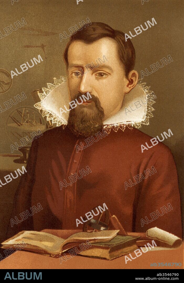 Johannes Kepler, 1571 - 1630. German mathematician, astronomer and astrologer. After a 19th century print.