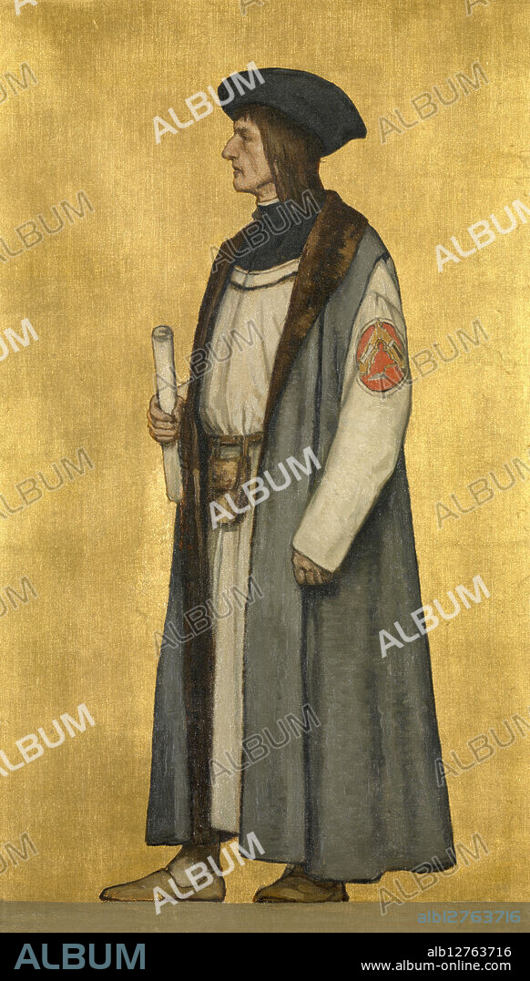 ALBRECHT DE VRIENDT. The Architect Jan van Oudenaerde, 1889.