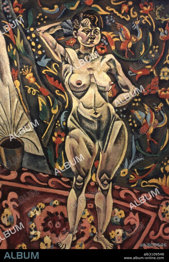 JOAN MIRÓ. Desnudo de pié/1918.