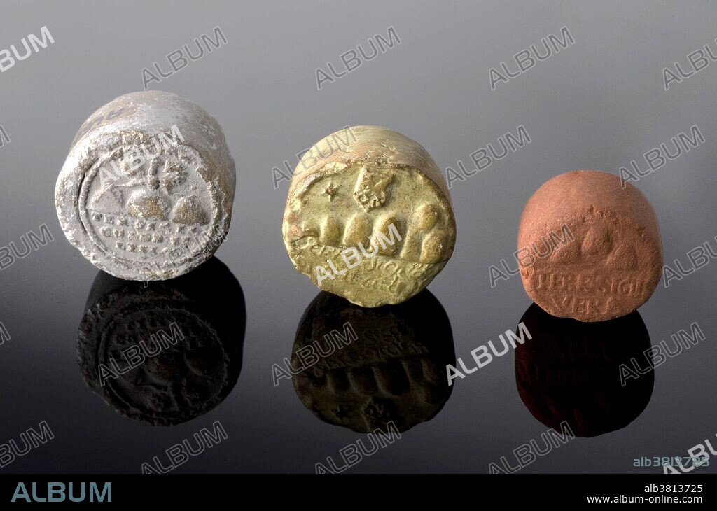 Terra sigillata, Germany, 1501-1700. Terra sigillata, or "sealed earth," was a clay-like soil believed to have medicinal qualities which was first used on the Greek island of Lemnos in around 500 BCE. It was usually prepared into cakes which were stamped with a seal of authenticity and then dried. The clay was crushed into a powder and taken with liquids or made into a paste and smeared on the body. Terra sigillata was believed to fight against a number of diseases including plague and was highly sought after during epidemics. An increased demand needed an increased supply and sources were found in Hungary, France, Germany, Malta, Sienna and Silesia.
