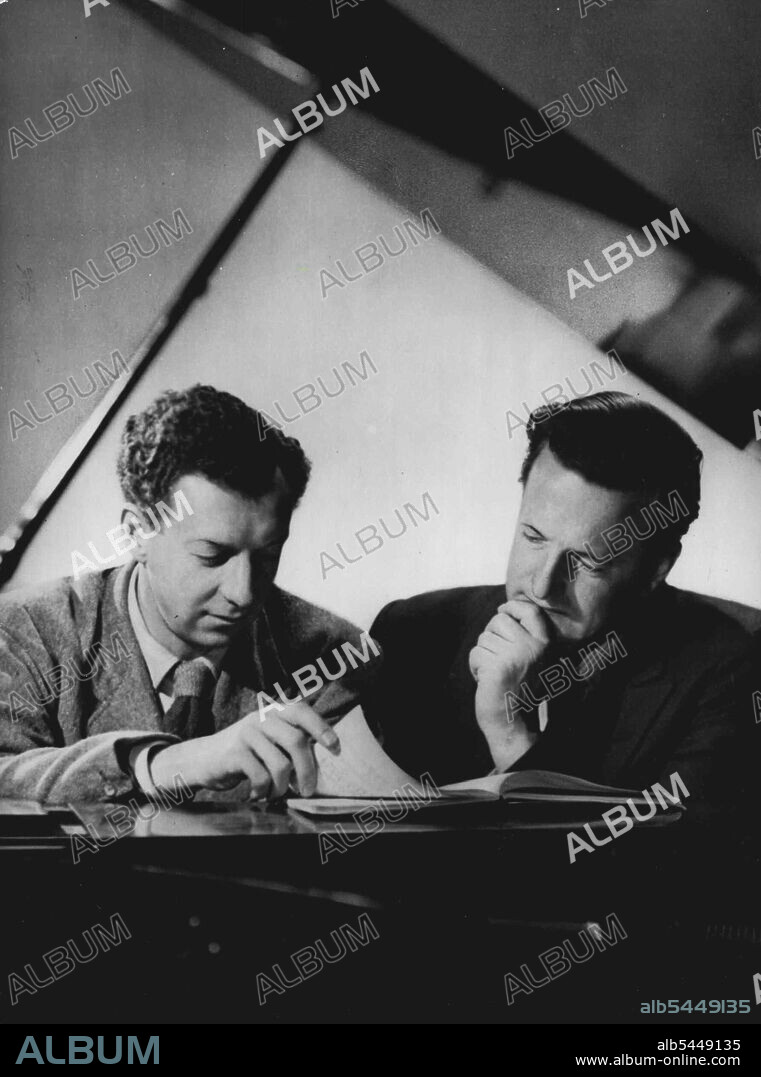 Benjamin Britten British Composer and Peter Pears Singer. April 07, 1952. (Photo by Camera Press).