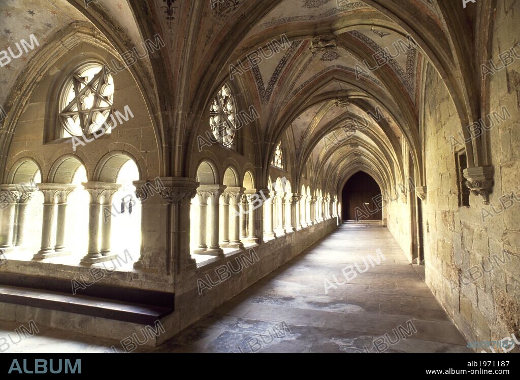 Hauterive Cistercian Abbey cloister, 1162, canton of Fribourg. Switzerland, 12th century.